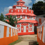 New Colony Puja Pandal with a rural Bengal feel (ST).