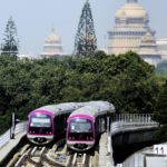 Metro trains on the trial in Bangalore