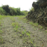 The condition of the half completed road to Mawkhap village.