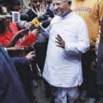 Anna Hazare speaks to the media