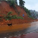 Landslide at Nonbah Taxi stand in Nongstoin