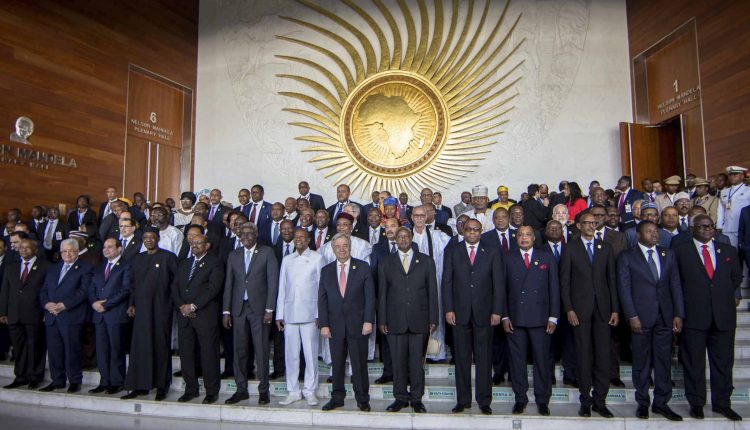 ADDIS ABABA : Heads of state pose for a group photograph during the ...