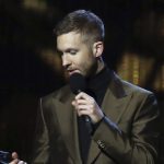 Calvin Harris collects his award for Best British Producer