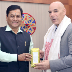 Israeli Ambassador with Sonowal