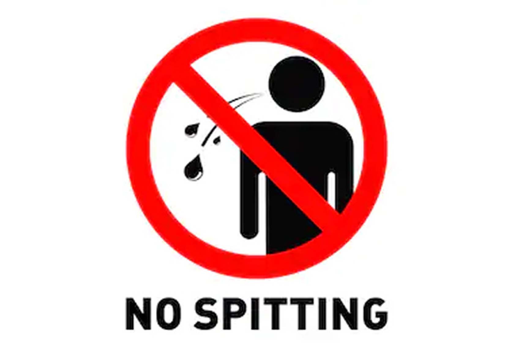 no spitting icon