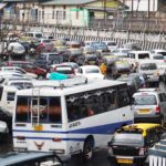 Traffic jam in the city.(Photo by Sanjib Bhattacharjee).