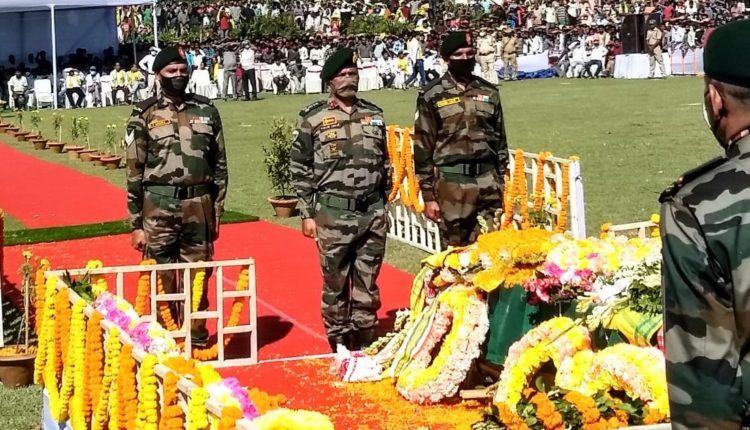 Martyred Assam soldier cremated with military honours - The Shillong Times