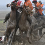 kok boru, also called ulak tartysh, a traditional game