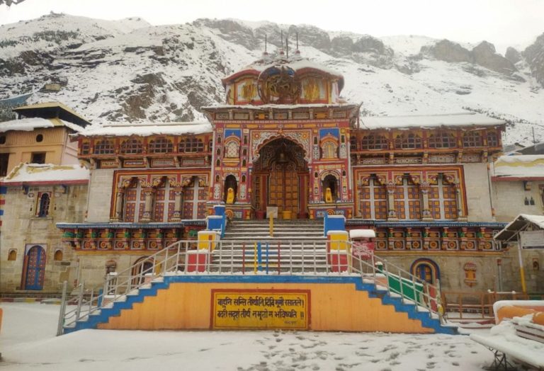 Badrinath temple closed for winter