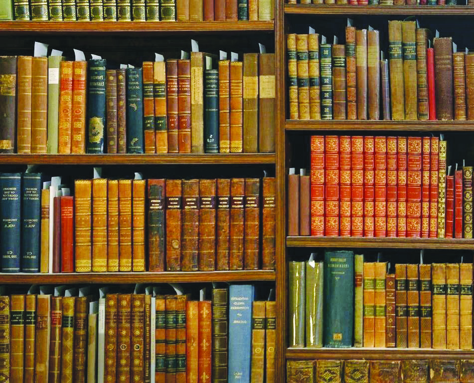 library bookshelves wallpaper - The Shillong Times