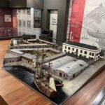 A model of Apravasi Ghat depot and a ship during the time the migration occurred