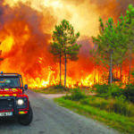 Wildfire near Landiras