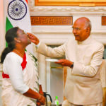 Ram Nath Kovind with Droupadi Murmu at Rashtrpati Bhavan