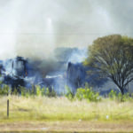 Large grass fire