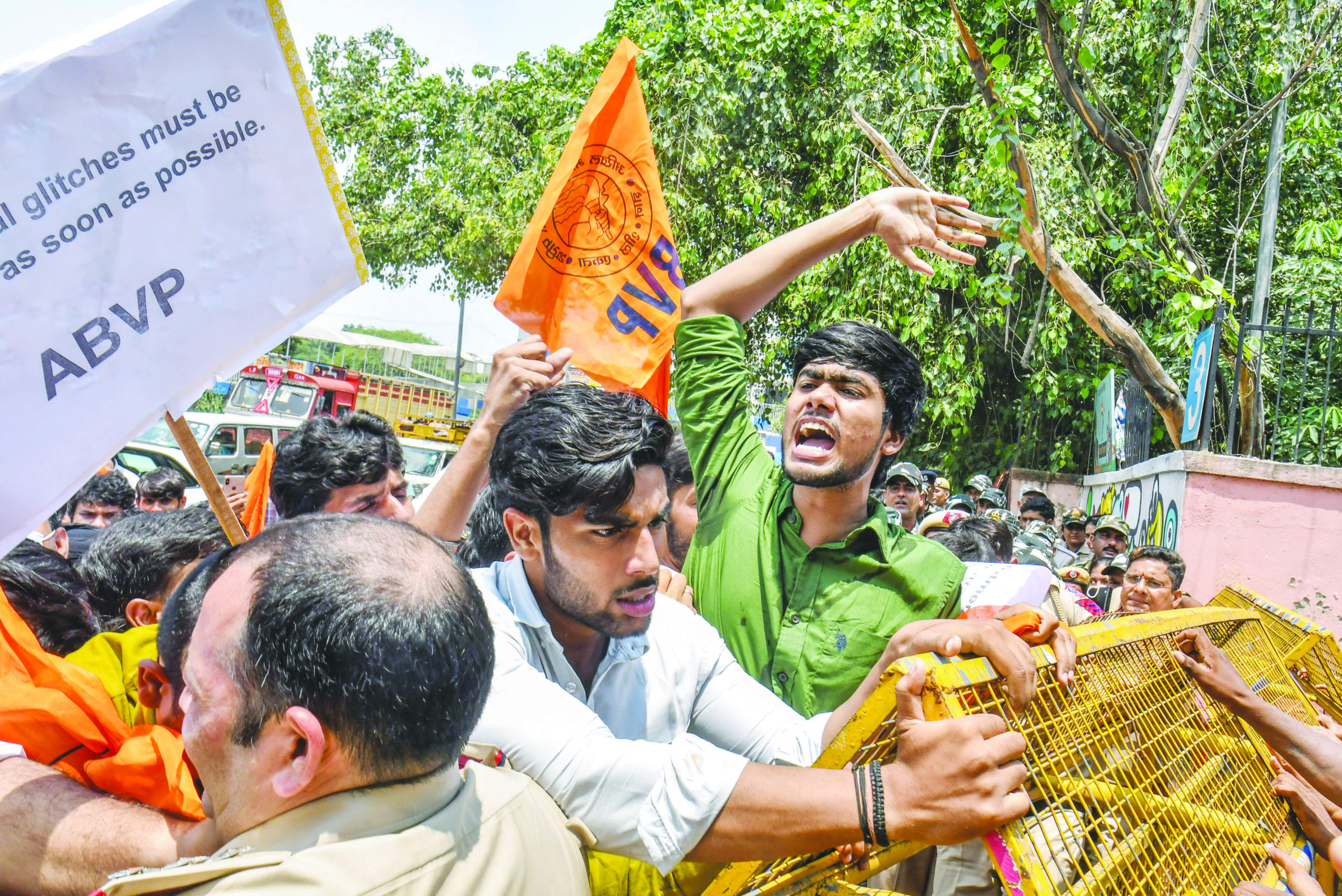 Abvp Protest In Delhi The Shillong Times