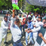 Allahabad University’s students protest