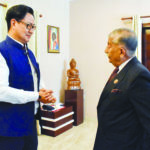 Kiren Rijiju meets B.D. Mishra