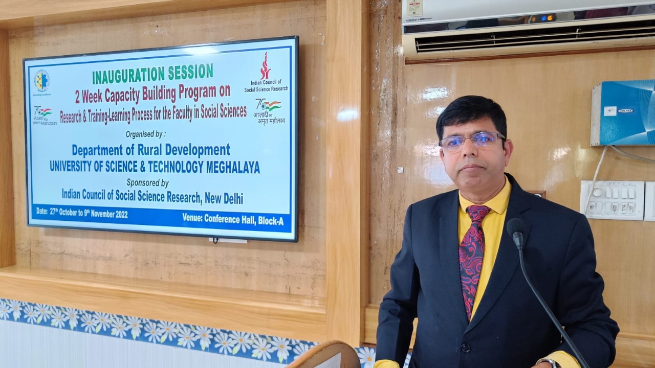 ICSSR capacity building training begins at USTM - The Shillong Times