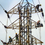 Work on High Tension wire in Gurugram