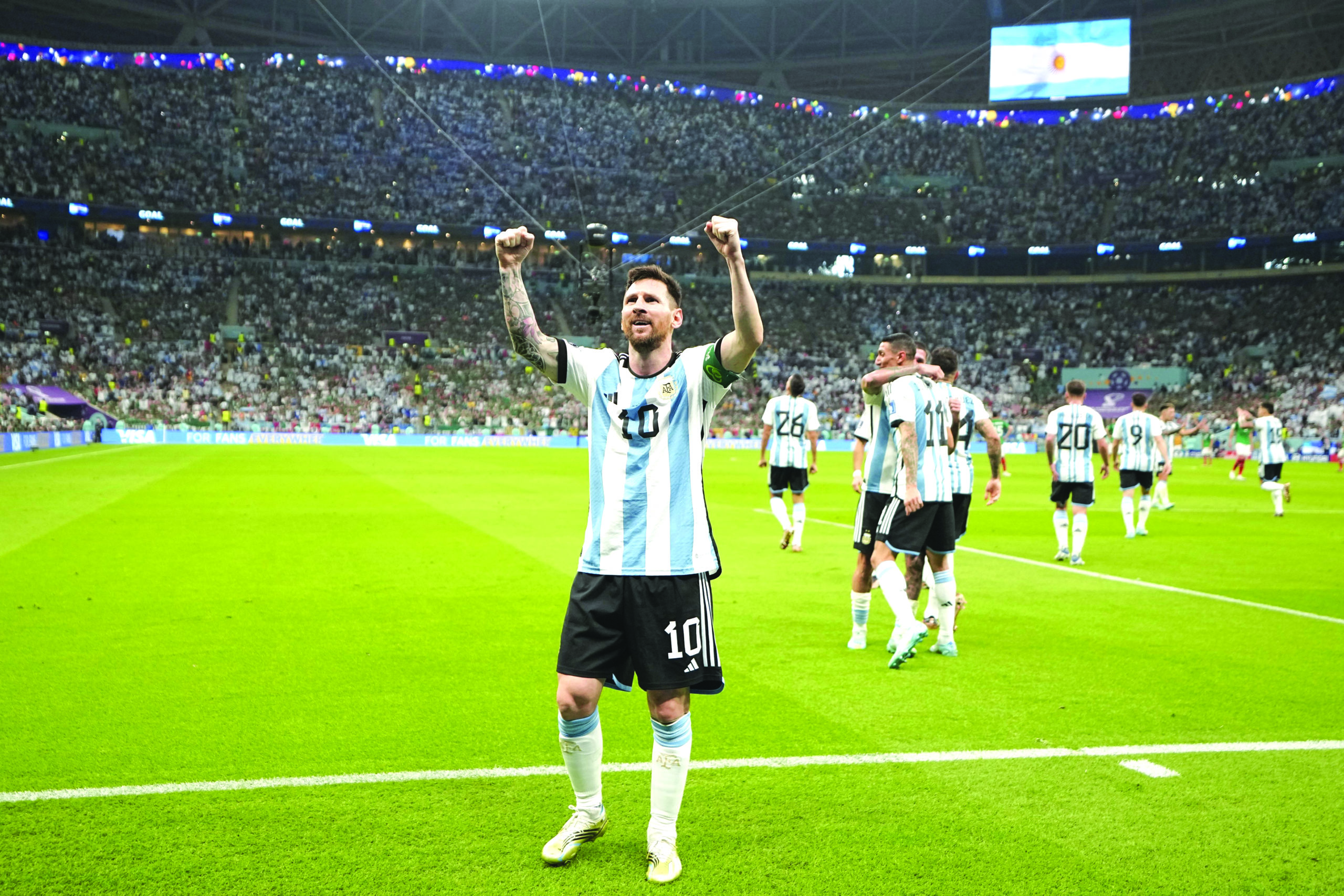 Lionel Messi takes centre stage in Argentina's organic outpouring of joy, Lionel Messi