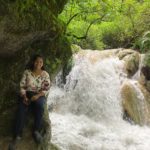 Almas Tamake at Secret Waterfall, Tapovan, Rishikesh