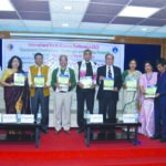 Dignitaries release the souvenir and book of abstracts during the inaugural session of the conference at USTM on Friday.