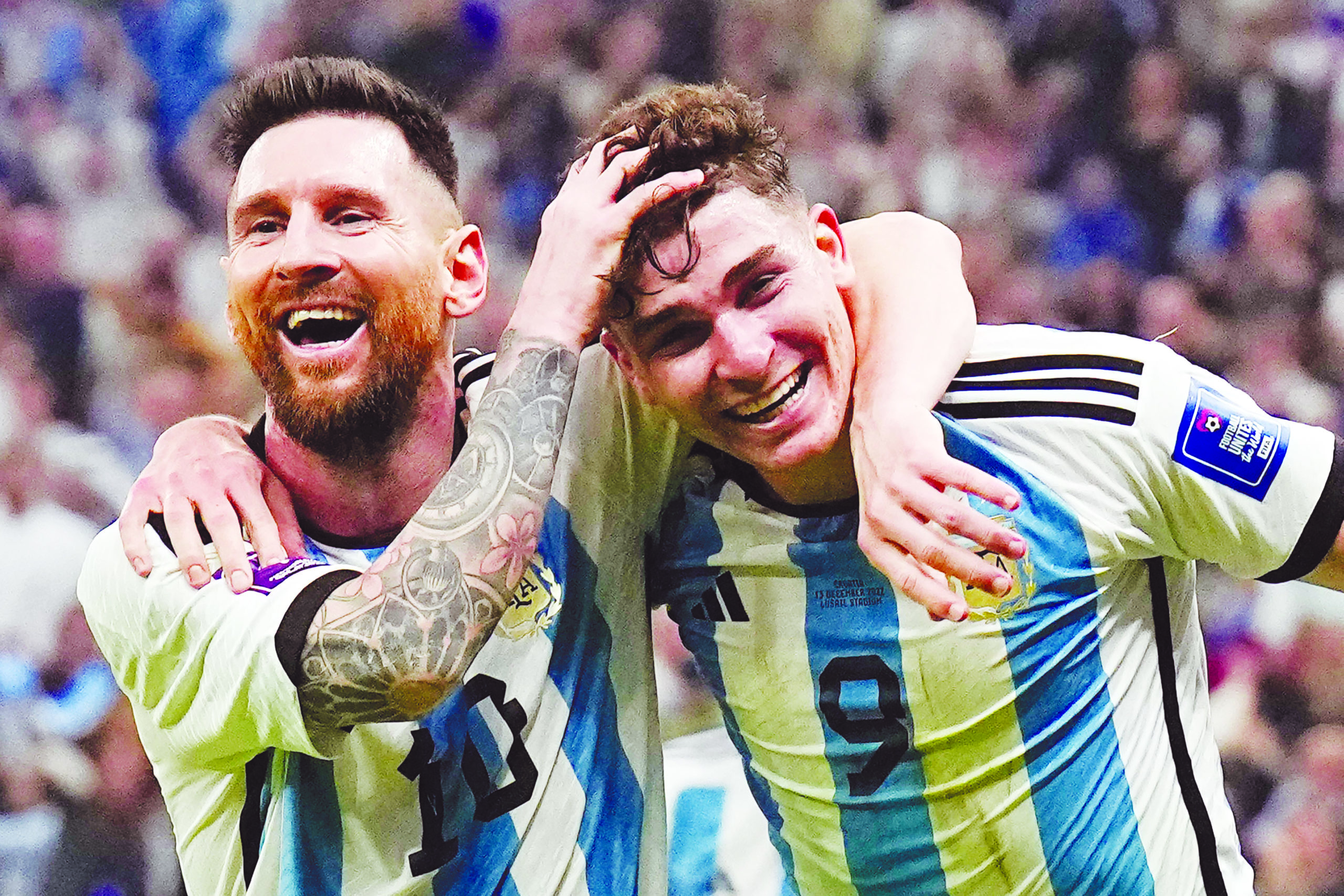 World Cup semifinal soccer match between Argentina and Croatia