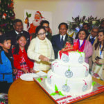 Mamata Banerjee during the pre-Christmas celebrations