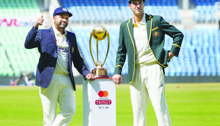 IND Vs AUS Test: Rohit Sharma With Pat Cummins - The Shillong Times