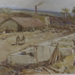 William Simpson’s watercolour of an indigo factory in Bengal, 1863