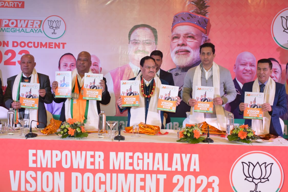 Nadda Releases Bjp Manifesto For Meghalaya Polls The Shillong Times 