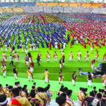 Rehearsal for Bihu dance world record attempt