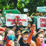 Protest against Manipur violence