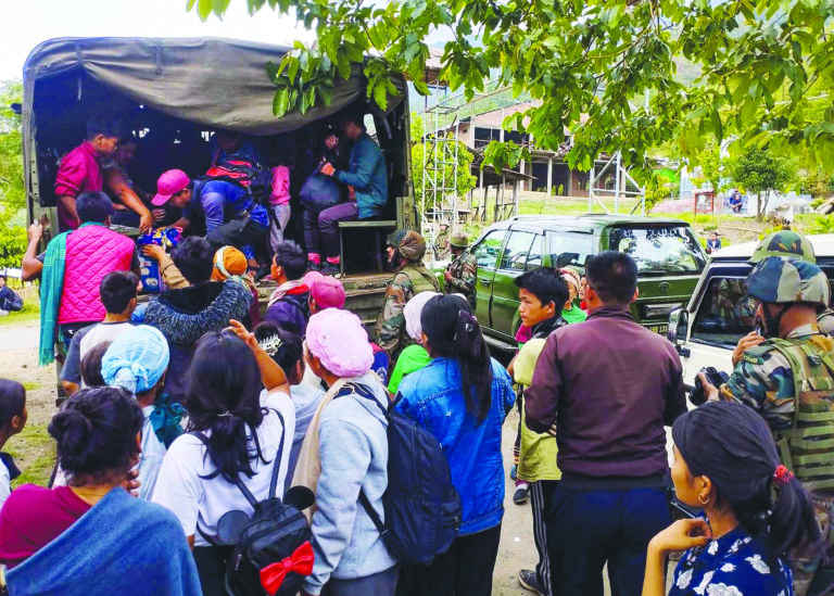 Evacuation of students from Manipur begins