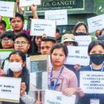 Tribal students protest in Manipur