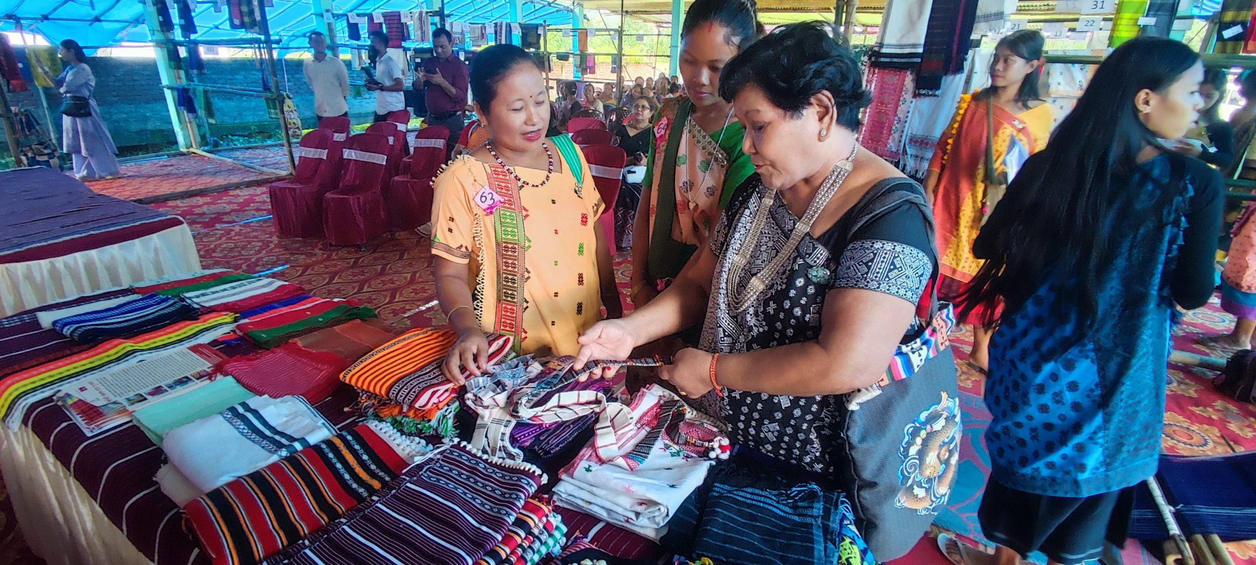 Karbi women showcase ethnic handloom products reflecting nature-culture ...