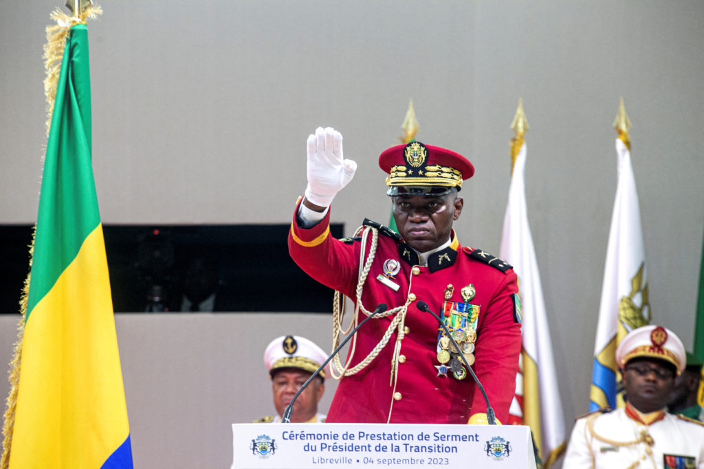 Gabon's military leader is sworn in as head of state - The Shillong Times