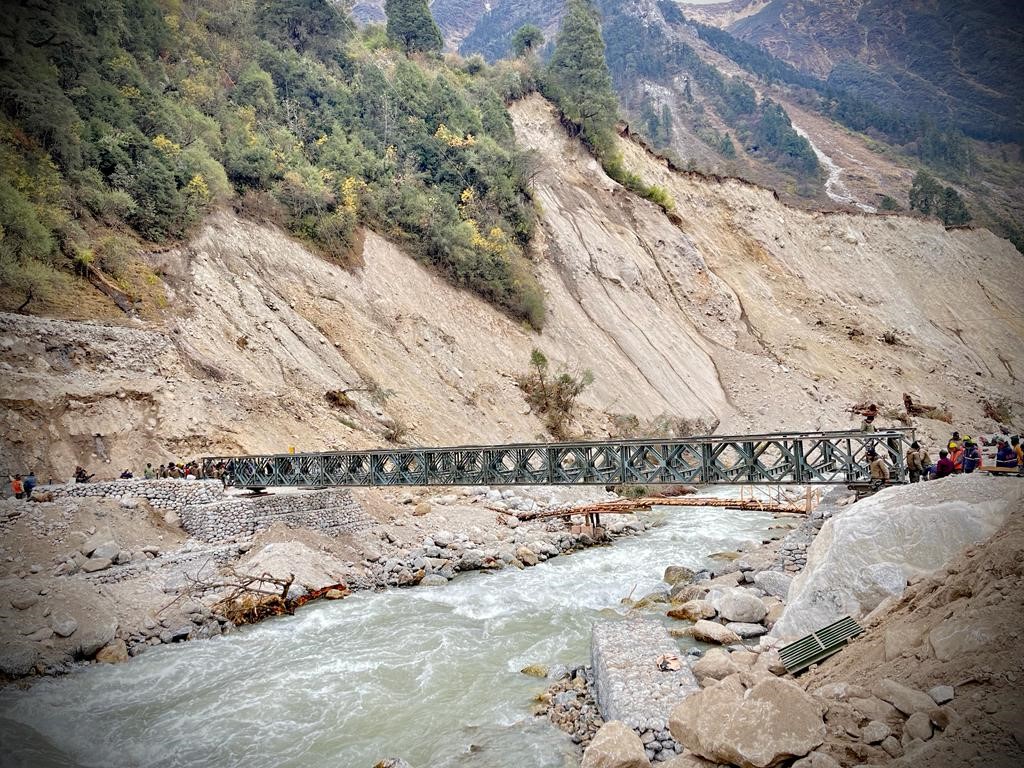 Army-BRO completes Bailey bridge at Zeema - The Shillong Times