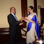 Felicitation of the author by Mr Mohanchandran