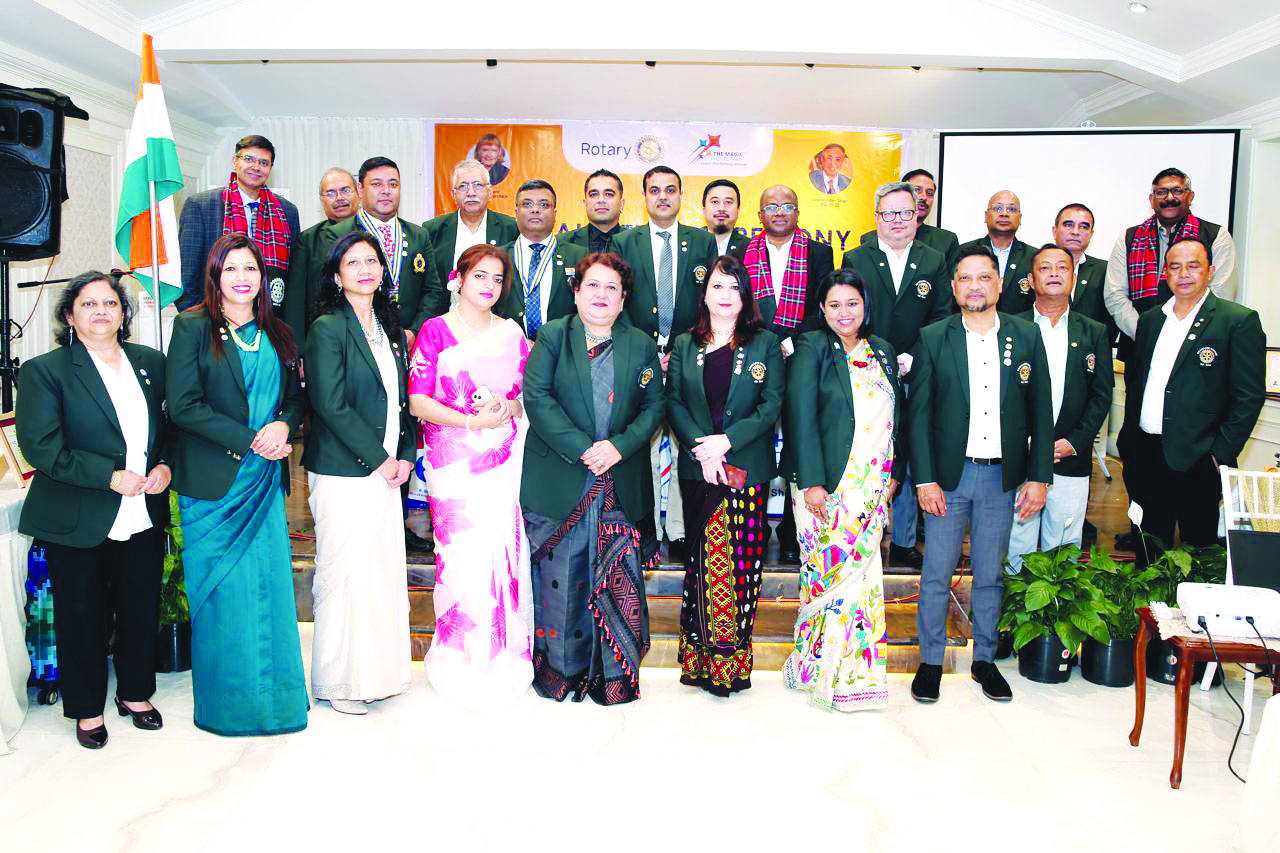 Attendees pose after the 6th Installation Ceremony of the Rotary Club ...