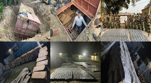 BSF unearths underground storerooms near Indo-Bangladesh Border; 62,200 Phensedyl bottles recovered BSF unearths underground storerooms near Indo-Bangladesh Border; 62,200 Phensedyl bottles recovered