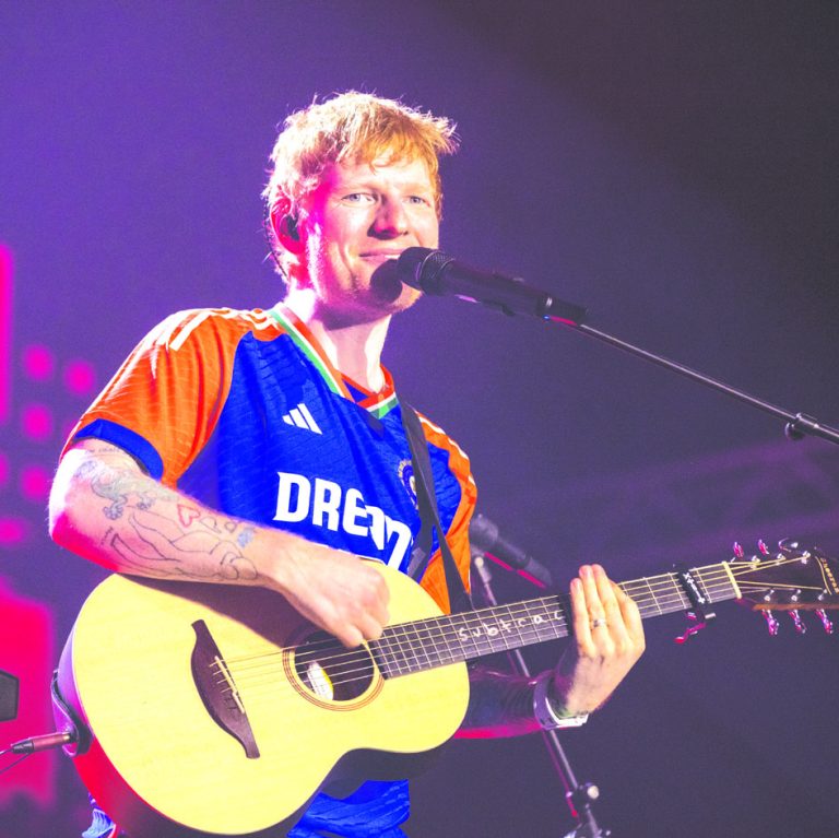 Ed Sheeran stuns fans wearing Team India jersey at Gurugram concert