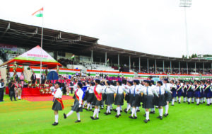 Meghalaya celebrated the 79th Independence Day. In the state capital Shillong, the celebration was held at J.N. Stadium, Polo Grounds, wherein Chief Minister, Conrad K Sangma hoisted the National Flag and took the Rashtriya Salute of the 35 Marching Contingents. on 15-08-25. Pix by UB Photos