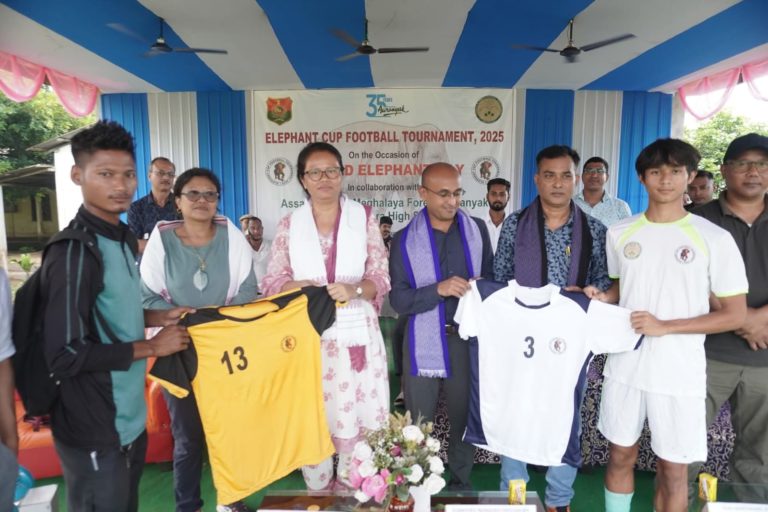 Playing football for elephant conservation, coexistence